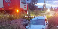 В Тайшете водитель Lada Largus не вошёл в поворот и слетел с дороги - ИА Тайшет24