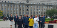 Вручение автобусов губернатором Иркутской области - Управление образования